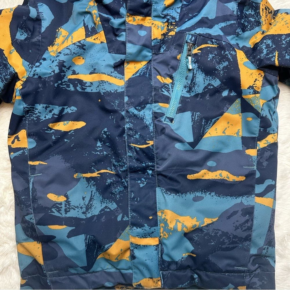 Columbia Whirlibird II Interchange Jacket Blue & Orange Camo Size 7 - Picture 3 of 16